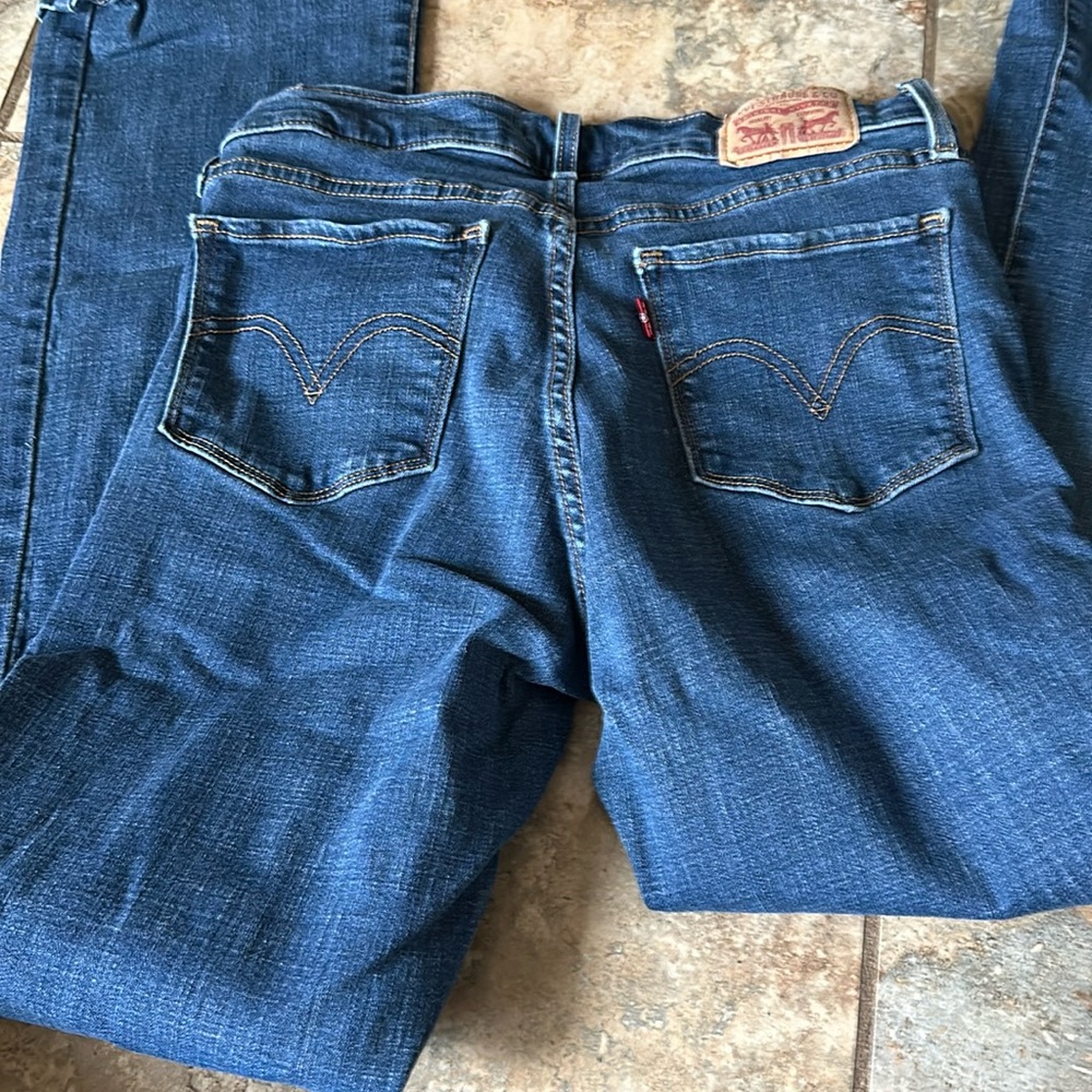 Levi dark denim jeans